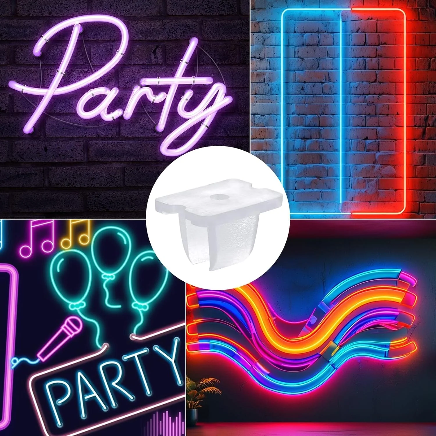 50 عدد گیره نصب نوار LED ضد آب، نگهدارنده جهانی چراغ نئون LED، 50 گیره با 50 پیچ برای نوارهای LED 5 تا 6 میلی متری، شفاف، برای دیوار، سقف و ثابت کردن کابل 50 عدد گیره نصب نوار LED ضد آب، نگهدارنده جهانی چراغ نئون LED، 50 گیره با 50 پیچ برای نوارهای LED 5 تا 6 میلی متری، شفاف، برای دیوار، سقف و ثابت کردن کابل