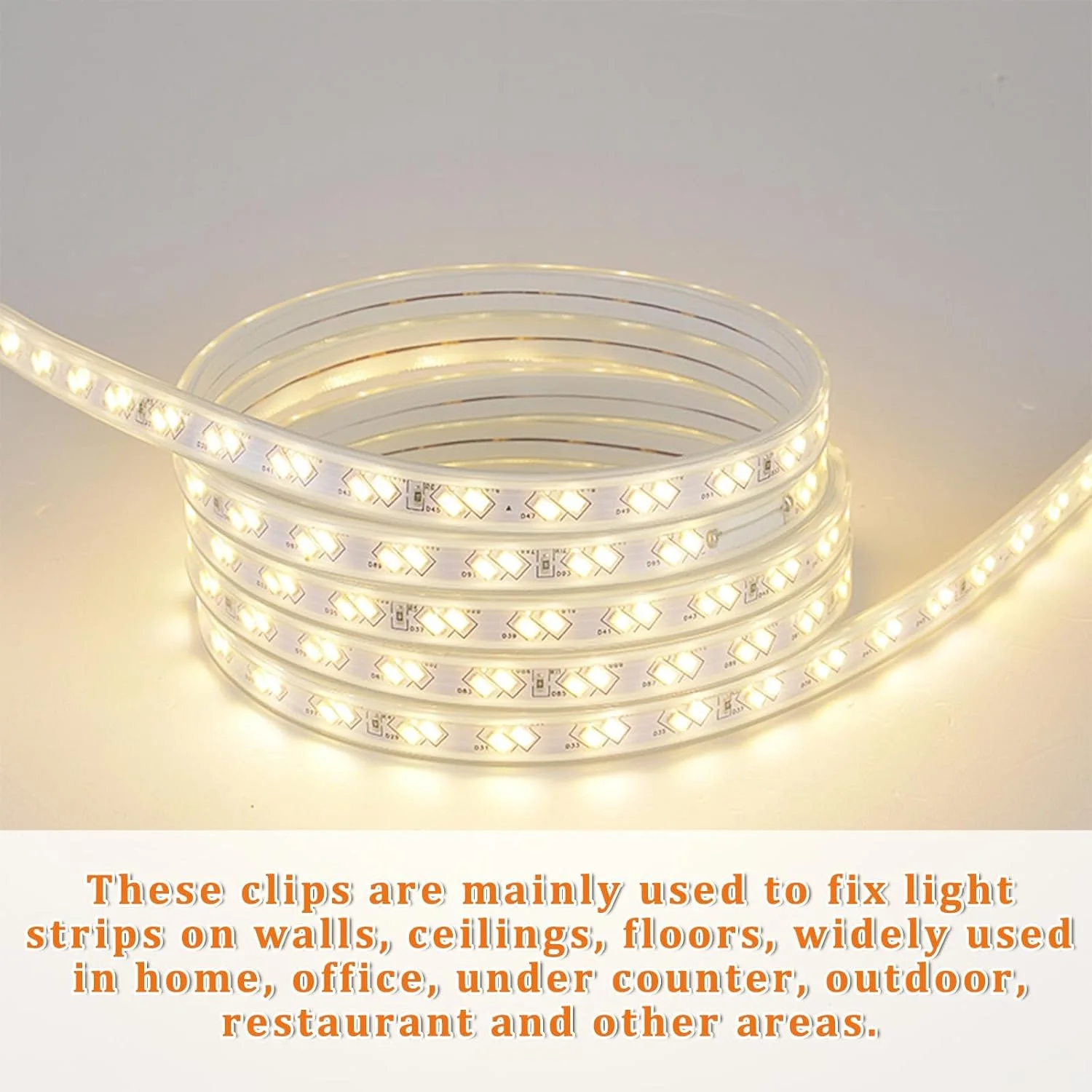 50 عدد گیره نصب نوار LED ضد آب، نگهدارنده جهانی چراغ نئون LED، 50 گیره با 50 پیچ برای نوارهای LED 5 تا 6 میلی متری، شفاف، برای دیوار، سقف و ثابت کردن کابل 50 عدد گیره نصب نوار LED ضد آب، نگهدارنده جهانی چراغ نئون LED، 50 گیره با 50 پیچ برای نوارهای LED 5 تا 6 میلی متری، شفاف، برای دیوار، سقف و ثابت کردن کابل