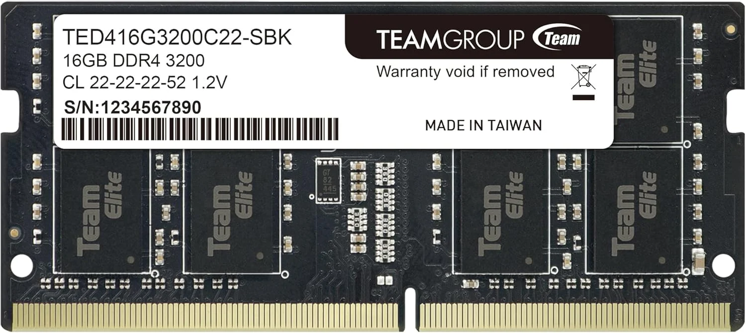 TEAMGROUP Team Elite - DDR4 - 16 گیگابایت - SO DIMM 260-PIN - بدون بافر