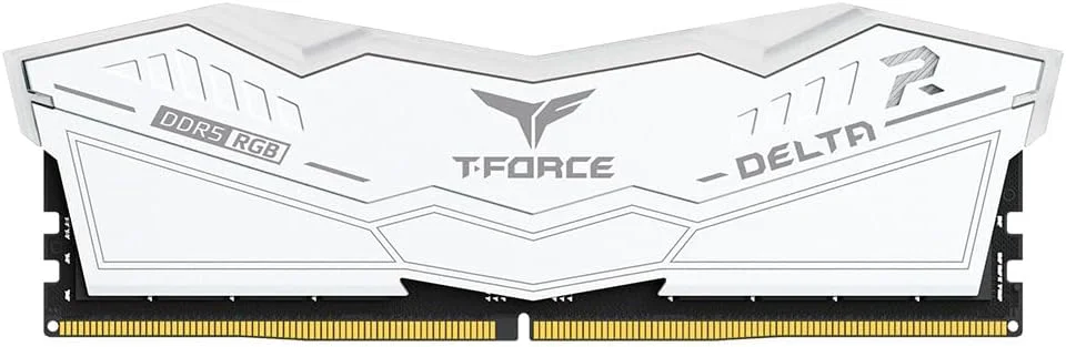 رم دسکتاپ گیمینگ TeamGroup T-Force Delta RGB با ظرفیت 32 گیگابایت، فرکانس 6000 مگاهرتز، CL38، DDR5، پشتیبانی از Intel XMP 3.0 و AMD Expo (سفید) - FF4D532G6000HC38A01