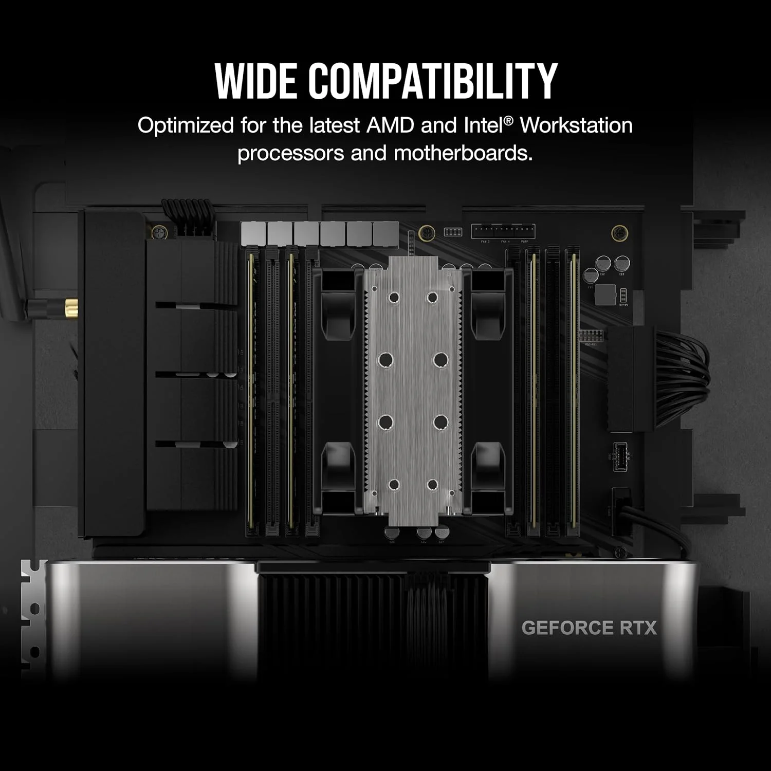 حافظه رم کامپیوتر CORSAIR WS DDR5 ECC RDIMM 128GB (4x32GB) 5600MHz CL40 AMD Expo Intel XMP 3.0 - مشکی (CMA128GX5M4B5600Z40)