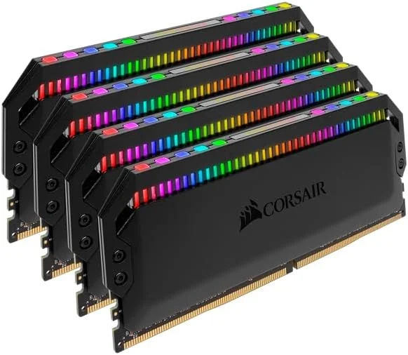 حافظه رم دسکتاپ CORSAIR DOMINATOR PLATINUM RGB 64GB (4x16GB) DDR4 3200 (PC4-25600) C16 1.35V - مشکی