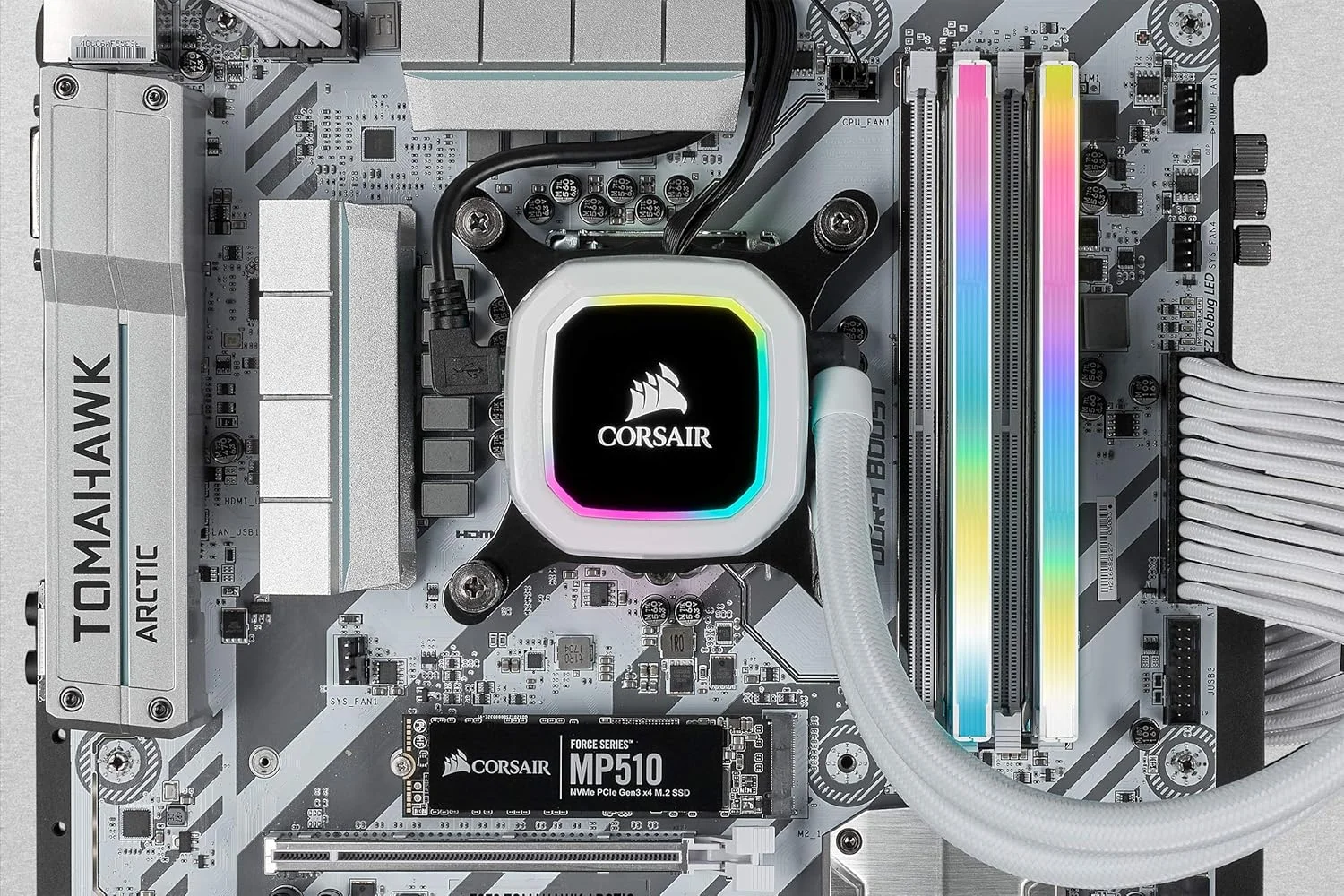 رم کامپیوتر CORSAIR VENGEANCE RGB PRO SL 32GB (4x8GB) DDR4 3600 (PC4-28800) C18 1.35V - سفید