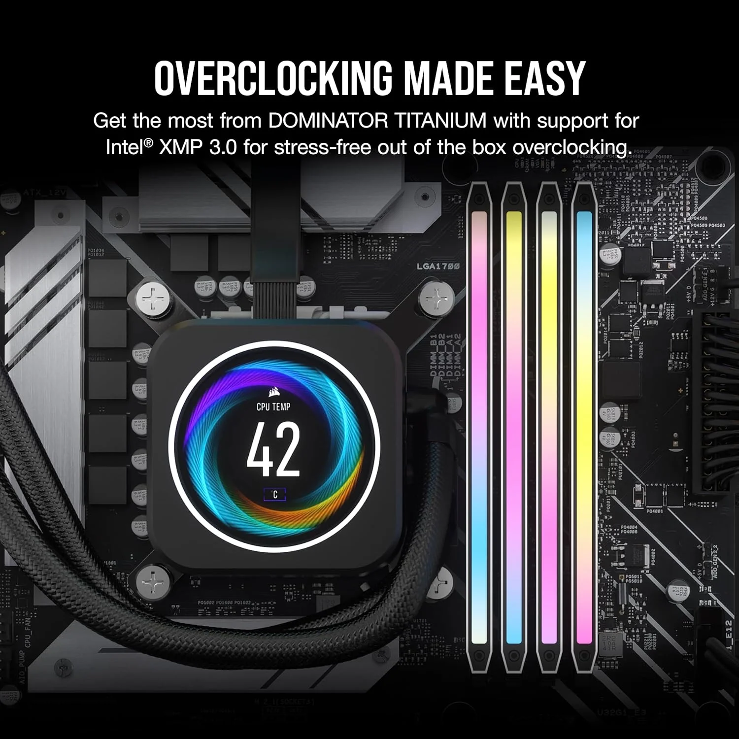 رم کامپیوتر CORSAIR DOMINATOR TITANIUM RGB DDR5 با ظرفیت 48 گیگابایت (2x24GB) DDR5 7000MHz CL36 Intel XMP iCUE سازگار - سفید (CMP48GX5M2B7000C36W)