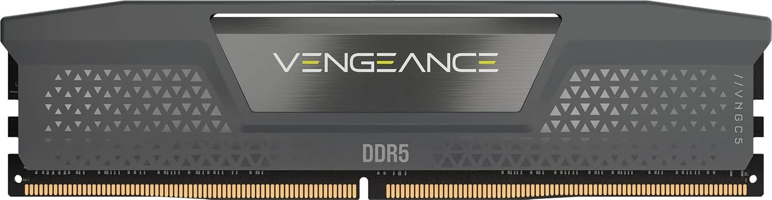 رم کامپیوتر دسکتاپ کرسیر Vengeance DDR5 با ظرفیت 32 گیگابایت (1x32GB) فرکانس 5600 مگاهرتز CL40-40-40-77 ولتاژ 1.25V AMD Expo Intel XMP 3.0 - خاکستری (CMK32GX5M1B5600Z40)
