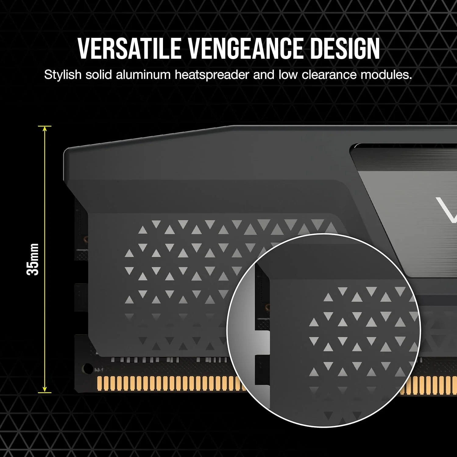رم کامپیوتر دسکتاپ کرسیر Vengeance DDR5 با ظرفیت 32 گیگابایت (1x32GB) فرکانس 5600 مگاهرتز CL40-40-40-77 ولتاژ 1.25V AMD Expo Intel XMP 3.0 - خاکستری (CMK32GX5M1B5600Z40)