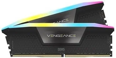 رم کامپیوتر دسکتاپ CORSAIR Vengeance DDR5 با ظرفیت 48 گیگابایت (2x24GB) 7000MHz CL36-44-44-114 1.4V Intel XMP 3.0 - مشکی (CMK48GX5M2B7000C36)