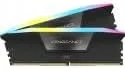 رم کامپیوتر DDR5 48 گیگابایتی (2x24 گیگابایت) 7000 مگاهرتز CL40 Corsair VENGEANCE RGB، سازگار با Intel XMP iCUE - مشکی (CMH48GX5M2B7000C40)