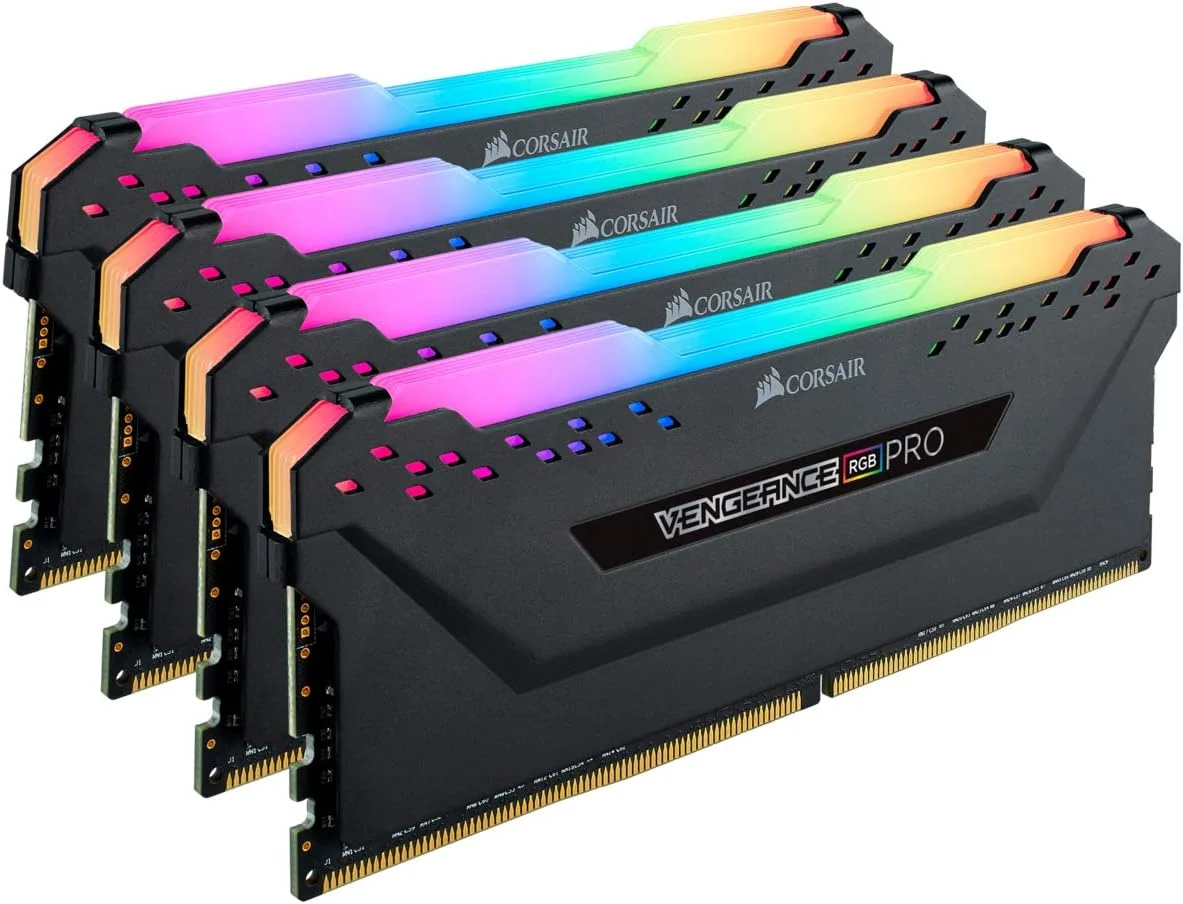 رم دسکتاپ 32 گیگابایتی (4x8GB) Corsair Vengeance RGB Pro DDR4 4266 (PC4-34100) C19 - مشکی رم دسکتاپ 32 گیگابایتی (4x8GB) Corsair Vengeance RGB Pro DDR4 4266 (PC4-34100) C19 - مشکی