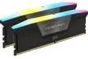 رم کامپیوتر DDR5 48 گیگابایتی (2x24 گیگابایت) 7000 مگاهرتز CL40 Corsair VENGEANCE RGB، سازگار با Intel XMP iCUE - مشکی (CMH48GX5M2B7000C40)