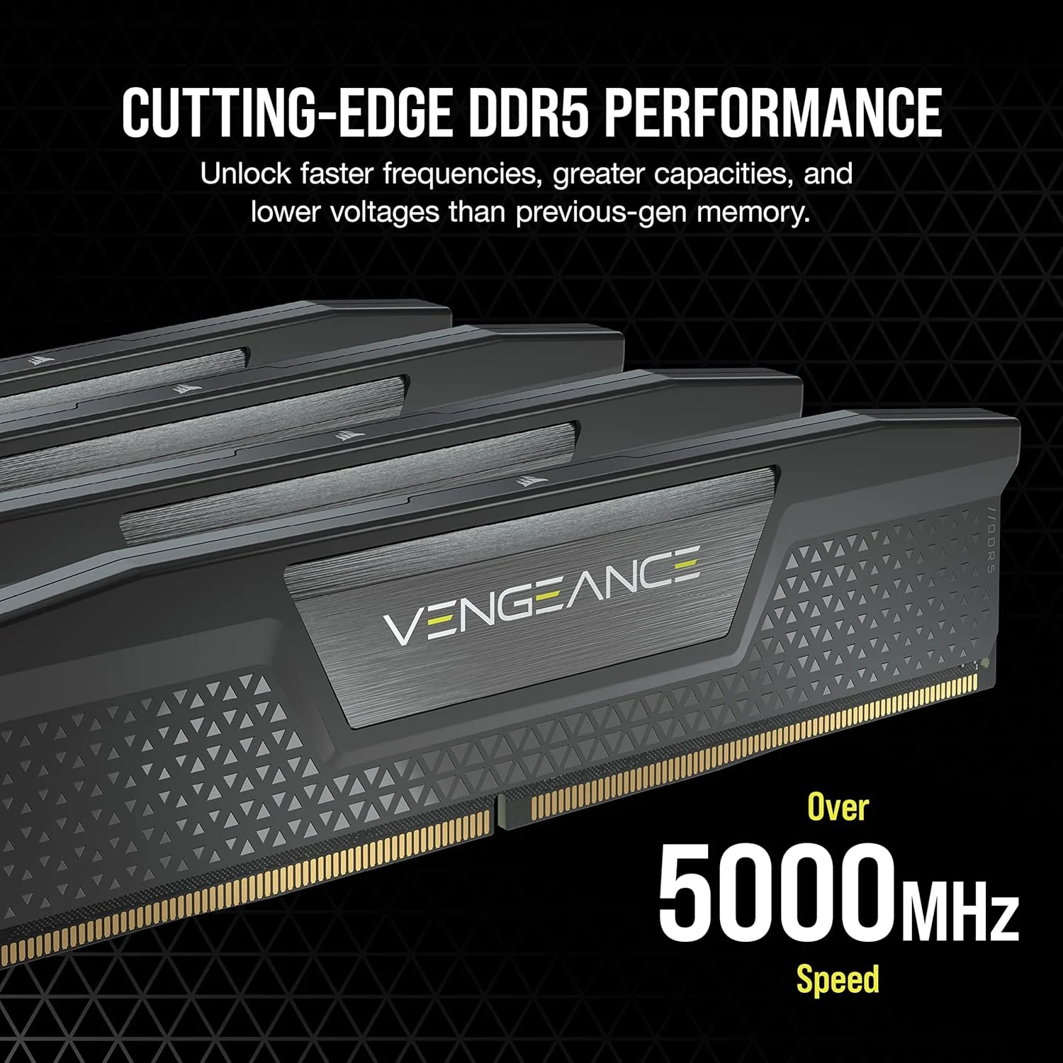 رم کورسیر VENGEANCE DDR5 96GB (4 x 24GB) DDR5 6400 CL32-40-40-84 1.40V Intel XMP - مشکی