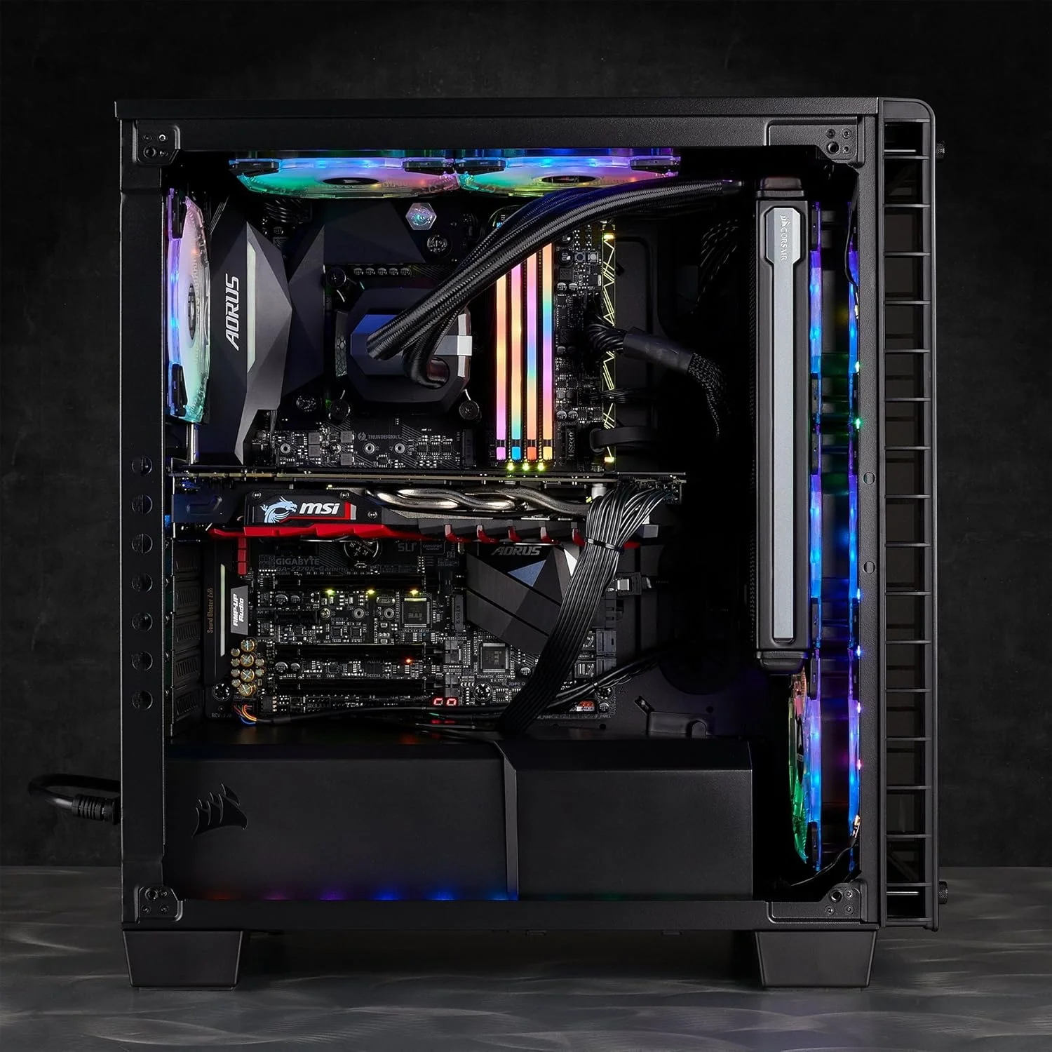 رم دسکتاپ 32 گیگابایتی (4x8GB) Corsair Vengeance RGB Pro DDR4 4266 (PC4-34100) C19 - مشکی رم دسکتاپ 32 گیگابایتی (4x8GB) Corsair Vengeance RGB Pro DDR4 4266 (PC4-34100) C19 - مشکی
