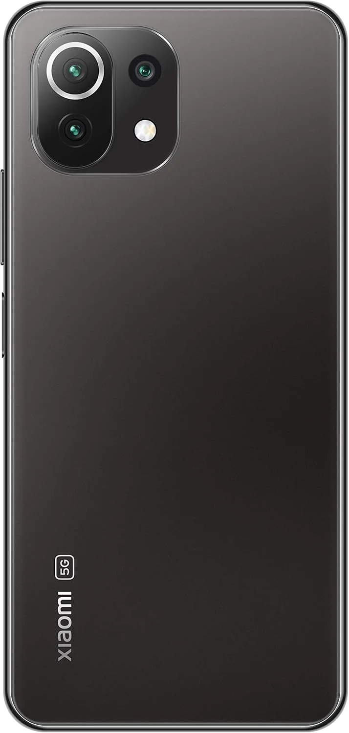 گوشی موبایل شیائومی Mi 11 Lite 5G - حافظه 128 گیگابایت + رم 8 گیگابایت، نمایشگر 6.55 اینچی AMOLED DotDisplay، پردازنده Snapdragon 780G، دوربین سه گانه 64MP+8MP+5MP، باتری 4250mAh، مشکی ترافل (نسخه انگلستان + 2 سال گارانتی)