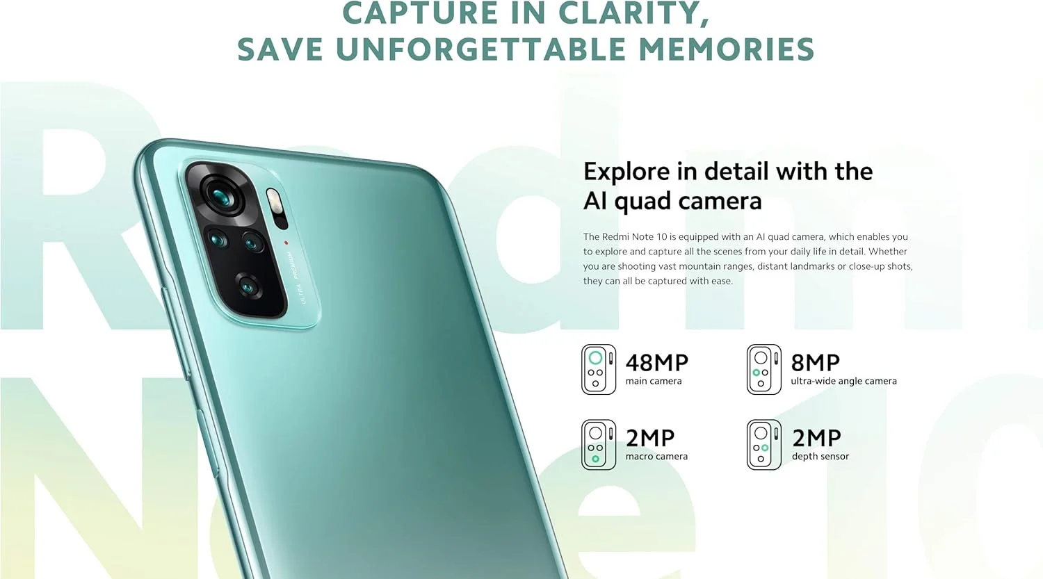 گوشی موبایل شیائومی Redmi Note 10 دو سیم کارت خاکستری اونیکس 128 گیگابایت رم 4 گیگابایت 4G LTE