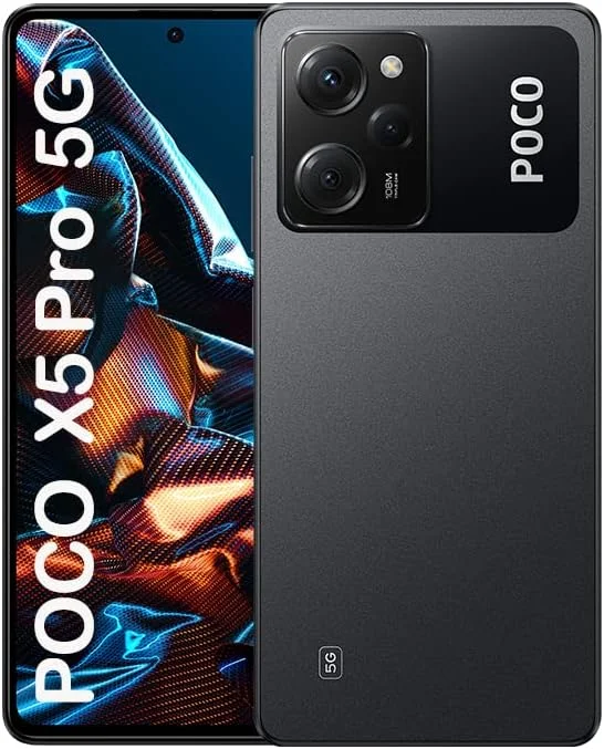 گوشی شیائومی POCO X5 Pro 5G (مشکی، 8 گیگابایت رم، 256 گیگابایت حافظه داخلی) - نمایشگر 120 هرتز POLED | پردازنده Snapdragon® 778G | شارژ توربو 67 واتی | دوربین حرفه ای 108 مگاپیکسلی