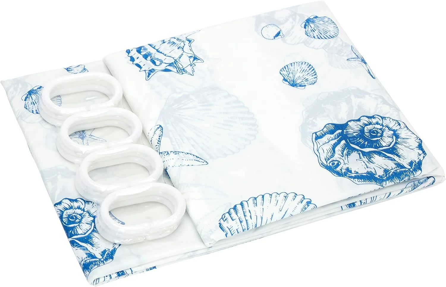 پرده حمام رویال فورد مدل RF10459، پارچه ضد آب، بدون بو و کلر، دکور حمام به همراه گیره، چند منظوره، ایده آل برای منزل، اتاق مهمان، حمام هتل، چند رنگ