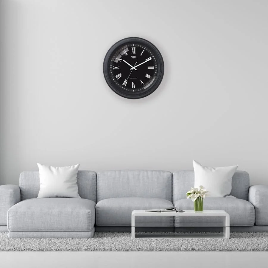 ساعت دیواری آجانتا مدل 1107 - R نقره ای