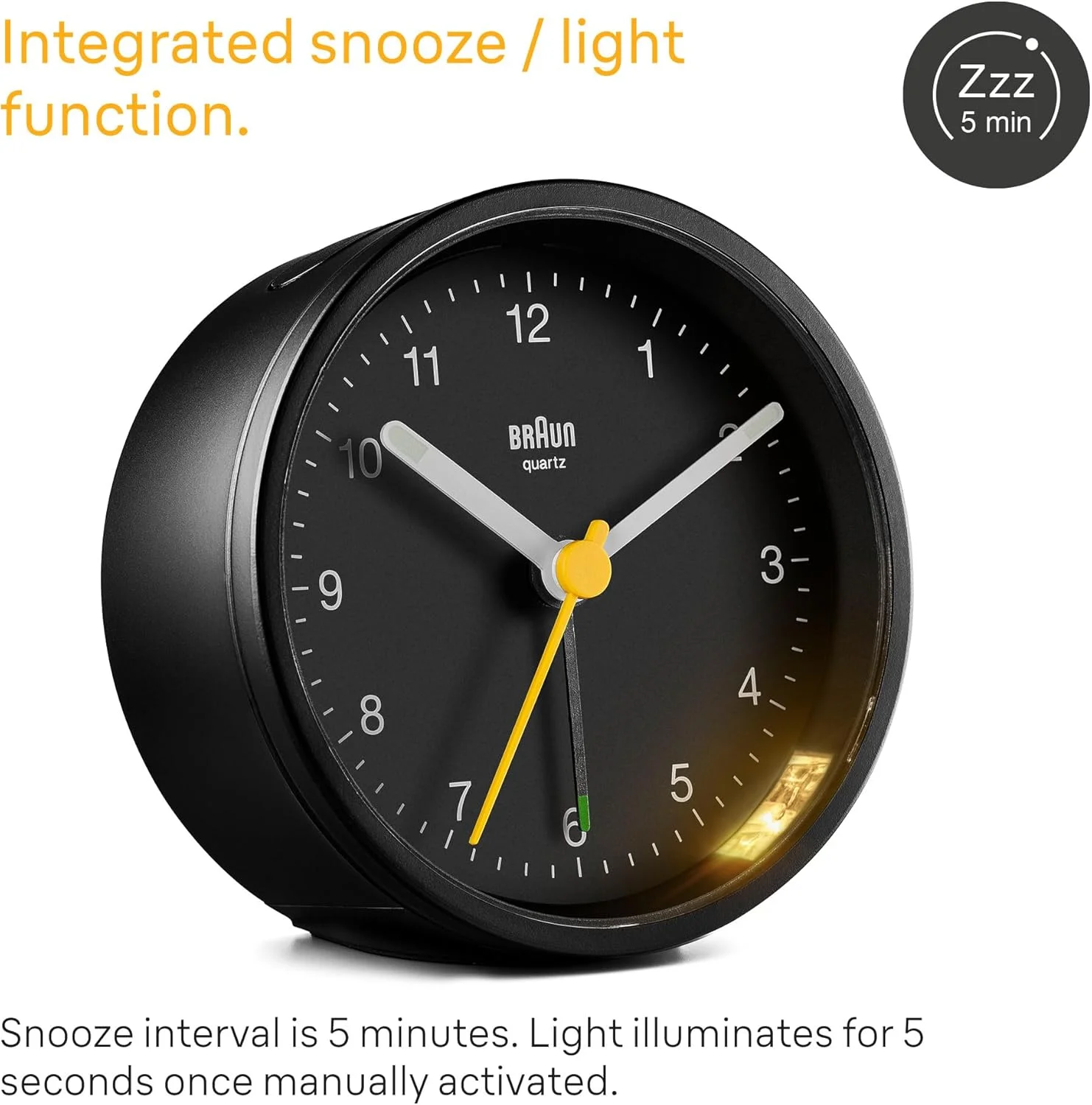 ساعت آنالوگ کلاسیک براون با زنگ هشدار و نور، حرکت کوارتز بی صدا، زنگ هشدار بیپ کرسندو در رنگ مشکی، مدل BC12B، تک سایز ساعت آنالوگ کلاسیک براون با زنگ هشدار و نور، حرکت کوارتز بی صدا، زنگ هشدار بیپ کرسندو در رنگ مشکی، مدل BC12B، تک سایز
