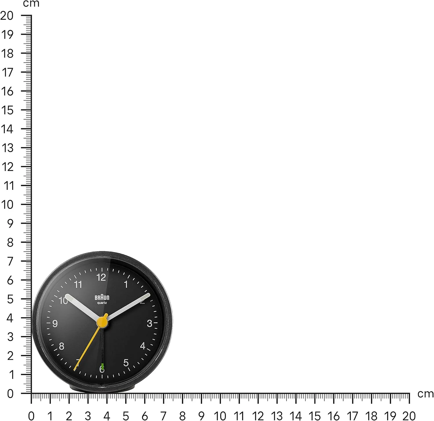 ساعت آنالوگ کلاسیک براون با قابلیت چرت زدن و نور، حرکت کوارتز بی صدا، زنگ هشدار بیپ کرسندو، مشکی، مدل BC12B، تک سایز