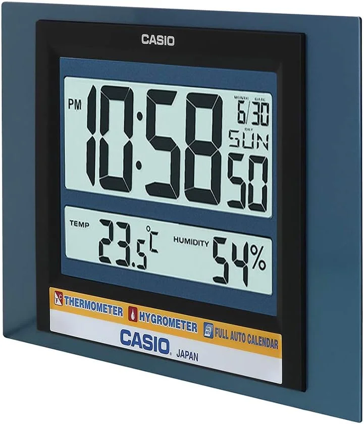 ساعت دیواری دیجیتال کاسیو مدل ID-16S-2DF، آبی ساعت دیواری دیجیتال کاسیو مدل ID-16S-2DF، آبی