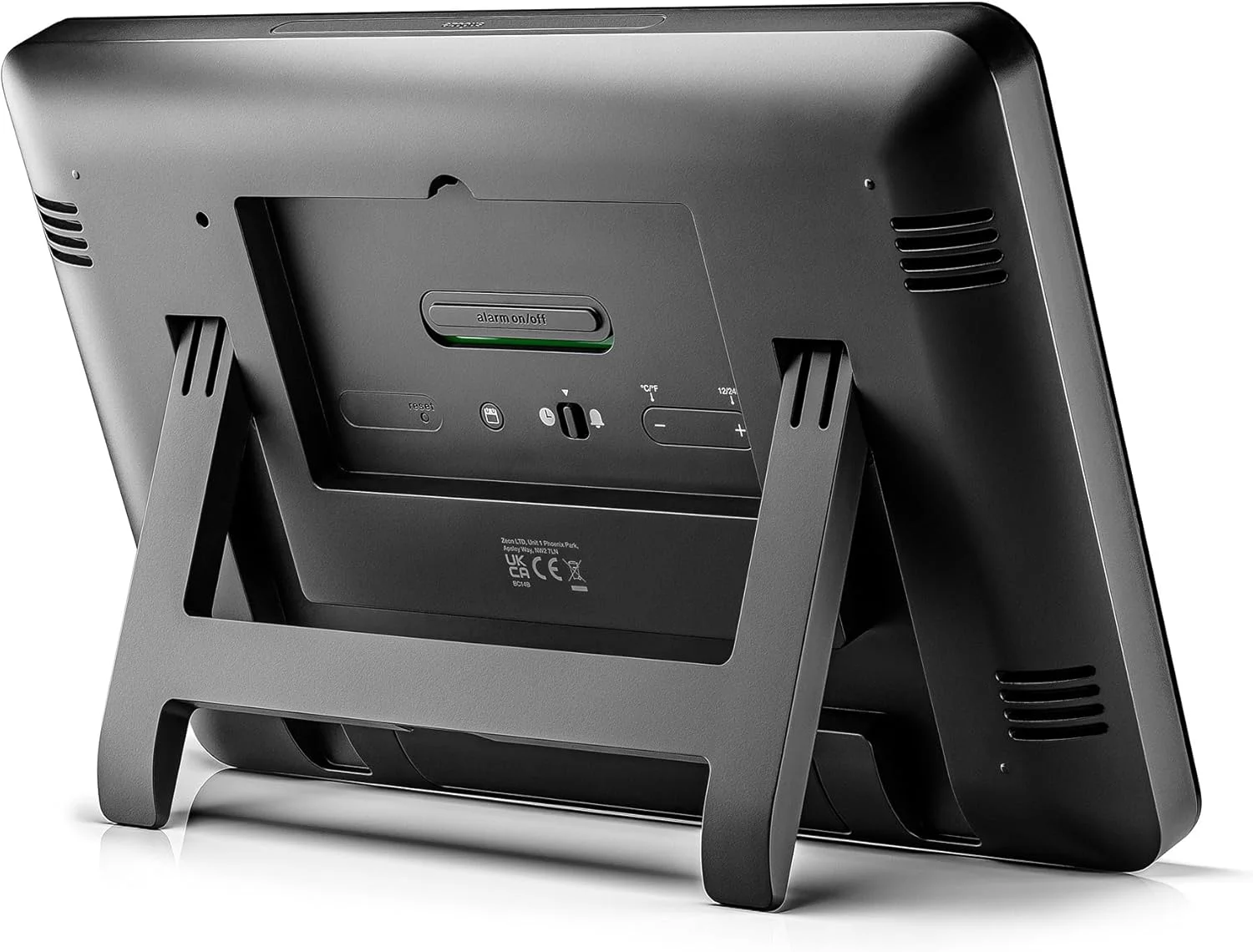 ساعت دیواری دیجیتال براون با نمایش دمای داخلی، تاریخ، روز هفته، صفحه نمایش LCD بزرگ معکوس، تنظیم سریع، زنگ هشدار بوقی مشکی، مدل BC14B. ساعت دیواری دیجیتال براون با نمایش دمای داخلی، تاریخ، روز هفته، صفحه نمایش LCD بزرگ معکوس، تنظیم سریع، زنگ هشدار بوقی مشکی، مدل BC14B.