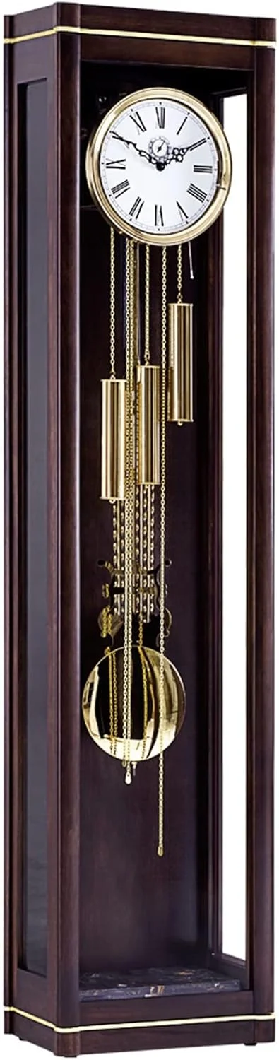 ساعت ایستاده Hhmmei2024-23، ساعت ایستاده رترو برای اتاق نشیمن، ساعت رومیزی مکانیکی مدرن، ساده و شیک برای دکوراسیون منزل