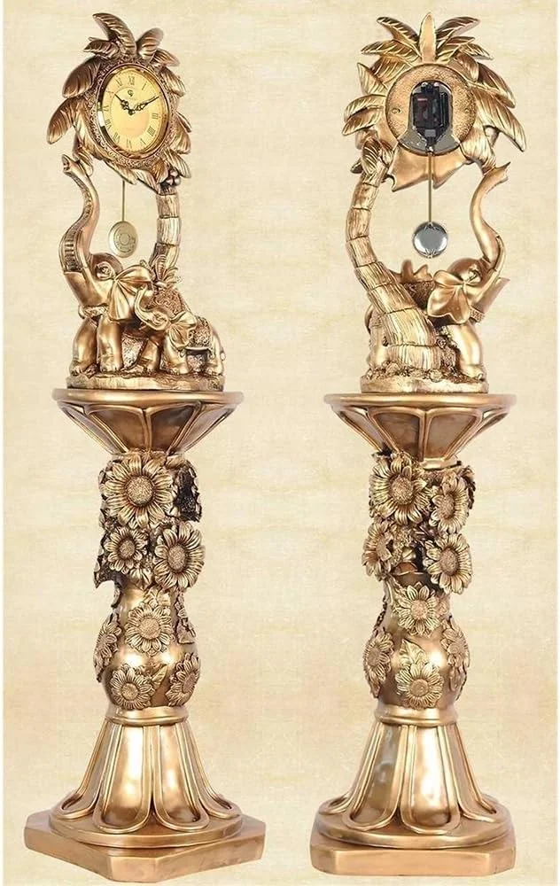 ساعت ایستاده Hhmmei2024-23، ساعتهای ایستاده، ساعت قدیمی با مجسمه فیل و زنگ درب دیجیتال با قابلیت تنظیم صدا، دکوراسیون منزل ساعت ایستاده Hhmmei2024-23، ساعتهای ایستاده، ساعت قدیمی با مجسمه فیل و زنگ درب دیجیتال با قابلیت تنظیم صدا، دکوراسیون منزل