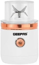 مخلوط کن قابل حمل شارژی Geepas - مدل GSB44058 / ظرفیت 420 میلی لیتر، دستگاه آبمیوه گیری برای پرتقال، لیمو، گریپ فروت، شیک ها، اسموتی ها و غیره / بطری تریتان و پایه موتور، 2 سال گارانتی