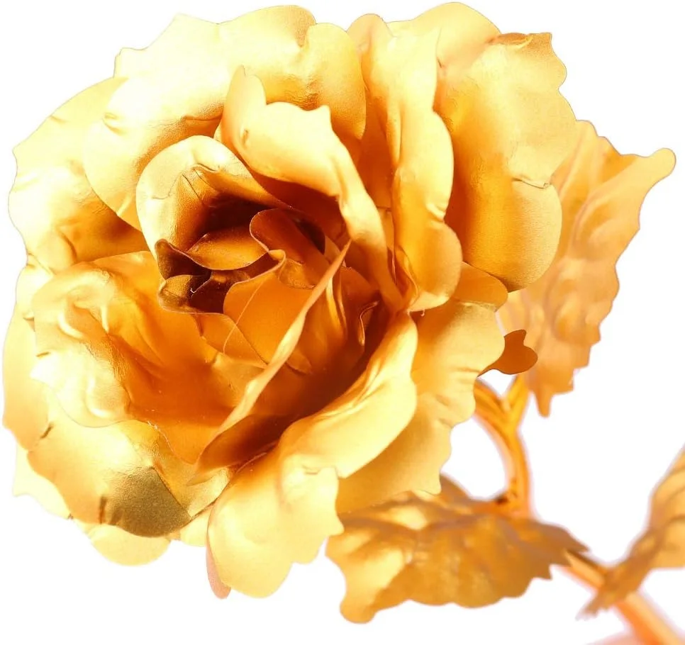 گل رز طلای 24 عیار، رز بزرگ با جعبه هدیه گل رز طلای 24 عیار، رز بزرگ با جعبه هدیه