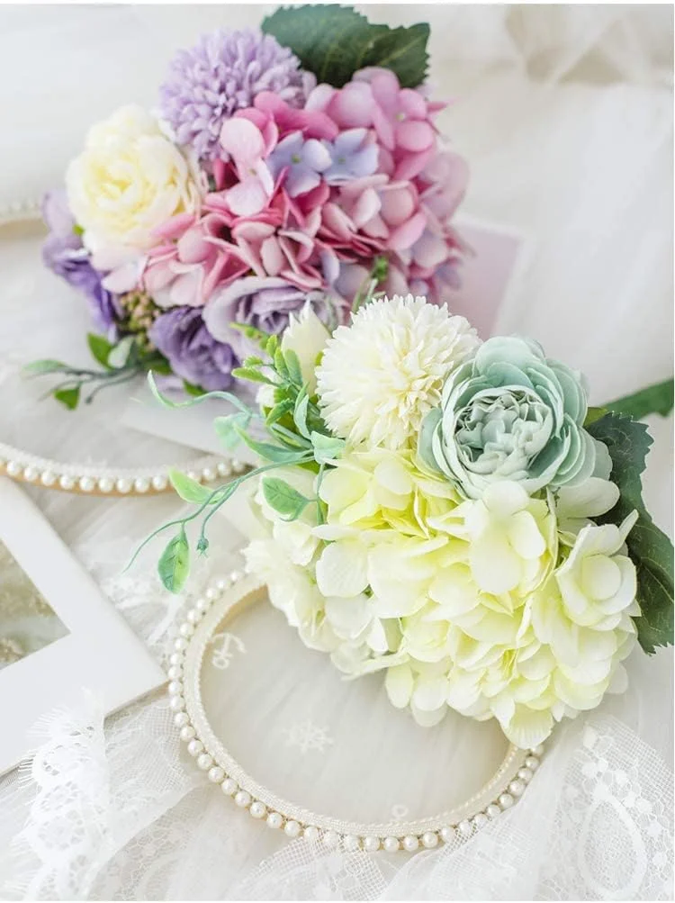 گل های مصنوعی SYOSI با گلدان، دسته گل رز مصنوعی برای تزئین میز، گل مصنوعی هورتانسیا برای تزئین میز اتاق نشیمن، اتاق خواب، مهمانی عروسی (سفید) گل های مصنوعی SYOSI با گلدان، دسته گل رز مصنوعی برای تزئین میز، گل مصنوعی هورتانسیا برای تزئین میز اتاق نشیمن، اتاق خواب، مهمانی عروسی (سفید)