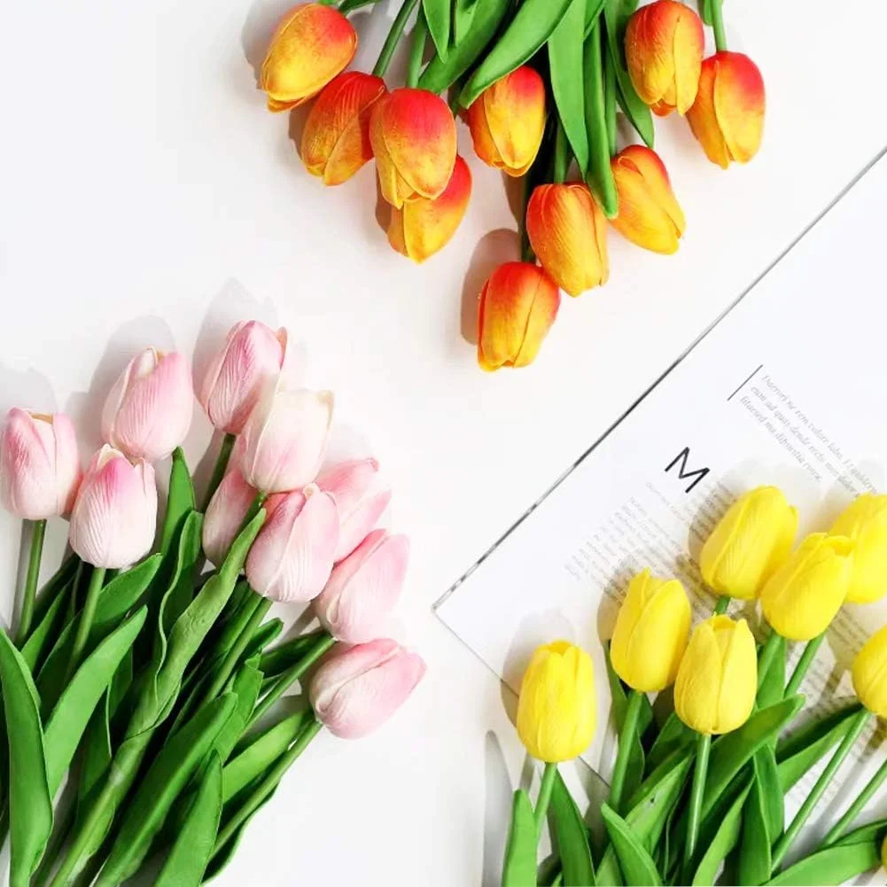 ویستارت 24 شاخه گل لاله مصنوعی چند رنگ، دسته گل لاله PU لمسی واقعی، مناسب برای دکوراسیون منزل، اتاق، دفتر، مهمانی، عروسی، ایده هدیه عالی برای روز مادر ویستارت 24 شاخه گل لاله مصنوعی چند رنگ، دسته گل لاله PU لمسی واقعی، مناسب برای دکوراسیون منزل، اتاق، دفتر، مهمانی، عروسی، ایده هدیه عالی برای روز مادر