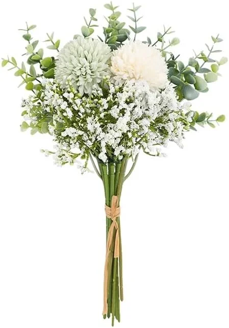 دسته گل مصنوعی هورتانسیا مدل AE010-1، گل مصنوعی مناسب برای مهمانی، خواستگاری، مراسم عروسی، قرار دادن روی میز برای تزئین، 37 سانتی متر (14.5 اینچ)