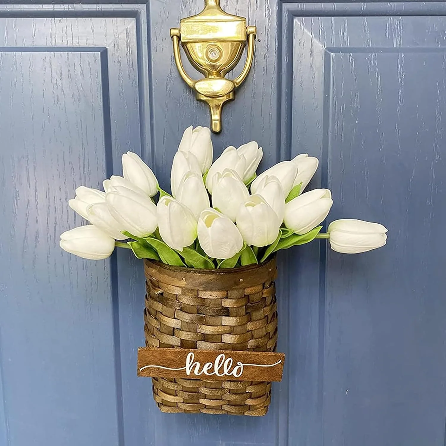 گل های مصنوعی YHOME، 20 عدد گل لاله مصنوعی سفید، گل های لاله مصنوعی برای تزئینات اتاق غذاخوری منزل، مهمانی عروسی، دفتر کار، دسته گل های گل مصنوعی با لمس واقعی