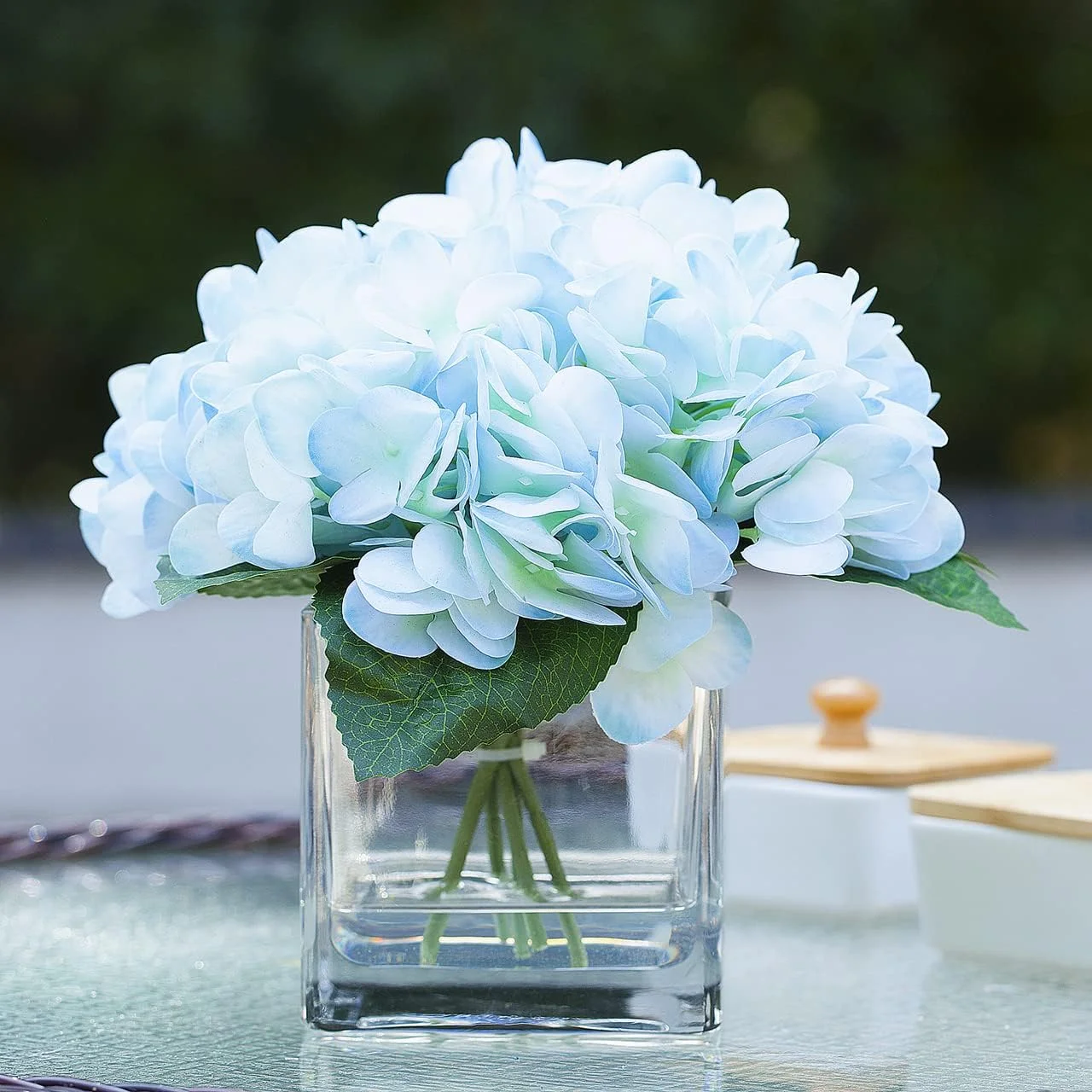 گلدان شیشه ای مکعبی ENOVA FLORAL، گلدان شیشه ای 6x6 اینچی برای کاشت گل، گلدان های شیشه ای مربعی شفاف، جاشمعی شناور، گلدان شیشه ای رومیزی برای تزیین میز عروسی، ست دکوراسیون منزل و دفتر کار، مجموعه 1 عددی