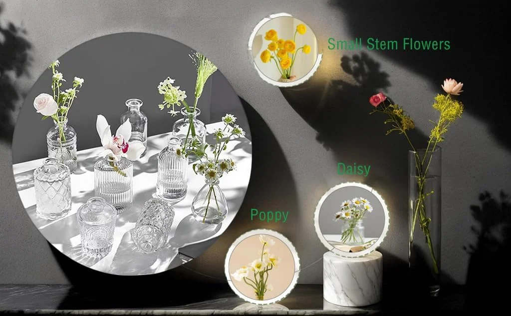 ست گلدان شیشه ای کوچک 36 عددی - گلدان های کوچک برای گل، گلدان های شفاف به صورت عمده برای تزئین میز مهمانی عروسی گل و دکوراسیون منزل (شفاف) ست گلدان شیشه ای کوچک 36 عددی - گلدان های کوچک برای گل، گلدان های شفاف به صورت عمده برای تزئین میز مهمانی عروسی گل و دکوراسیون منزل (شفاف)