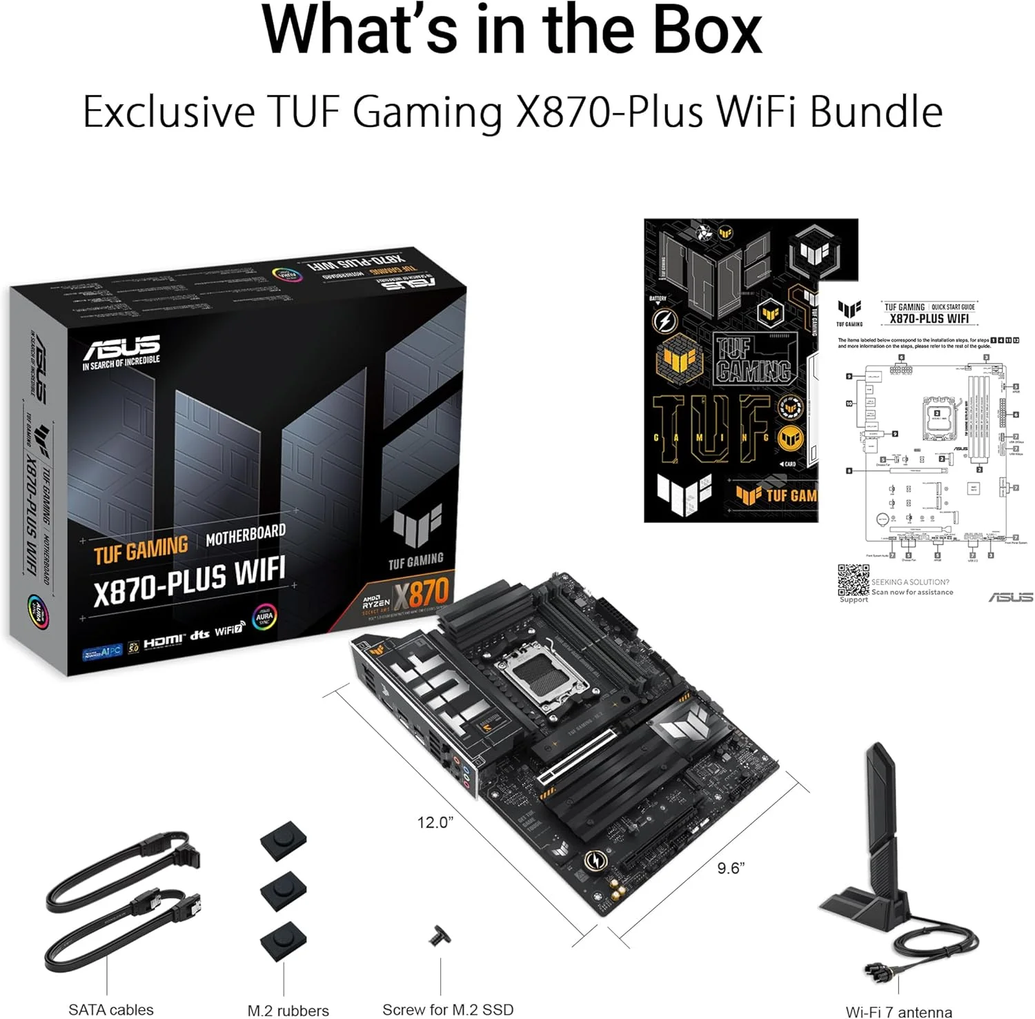مادربرد گیمینگ ایسوس TUF X870-PLUS WIFI AMD X870 ATX: DDR5، PCIe 5.0، اترنت 2.5 گیگابیتی، HDMI، SATA 6 گیگابیت بر ثانیه، USB، Type C، صدای فراگیر 7.1 HD، Aura Sync، رام فلش 256 مگابیتی - مشکی مادربرد گیمینگ ایسوس TUF X870-PLUS WIFI AMD X870 ATX: DDR5، PCIe 5.0، اترنت 2.5 گیگابیتی، HDMI، SATA 6 گیگابیت بر ثانیه، USB، Type C، صدای فراگیر 7.1 HD، Aura Sync، رام فلش 256 مگابیتی - مشکی