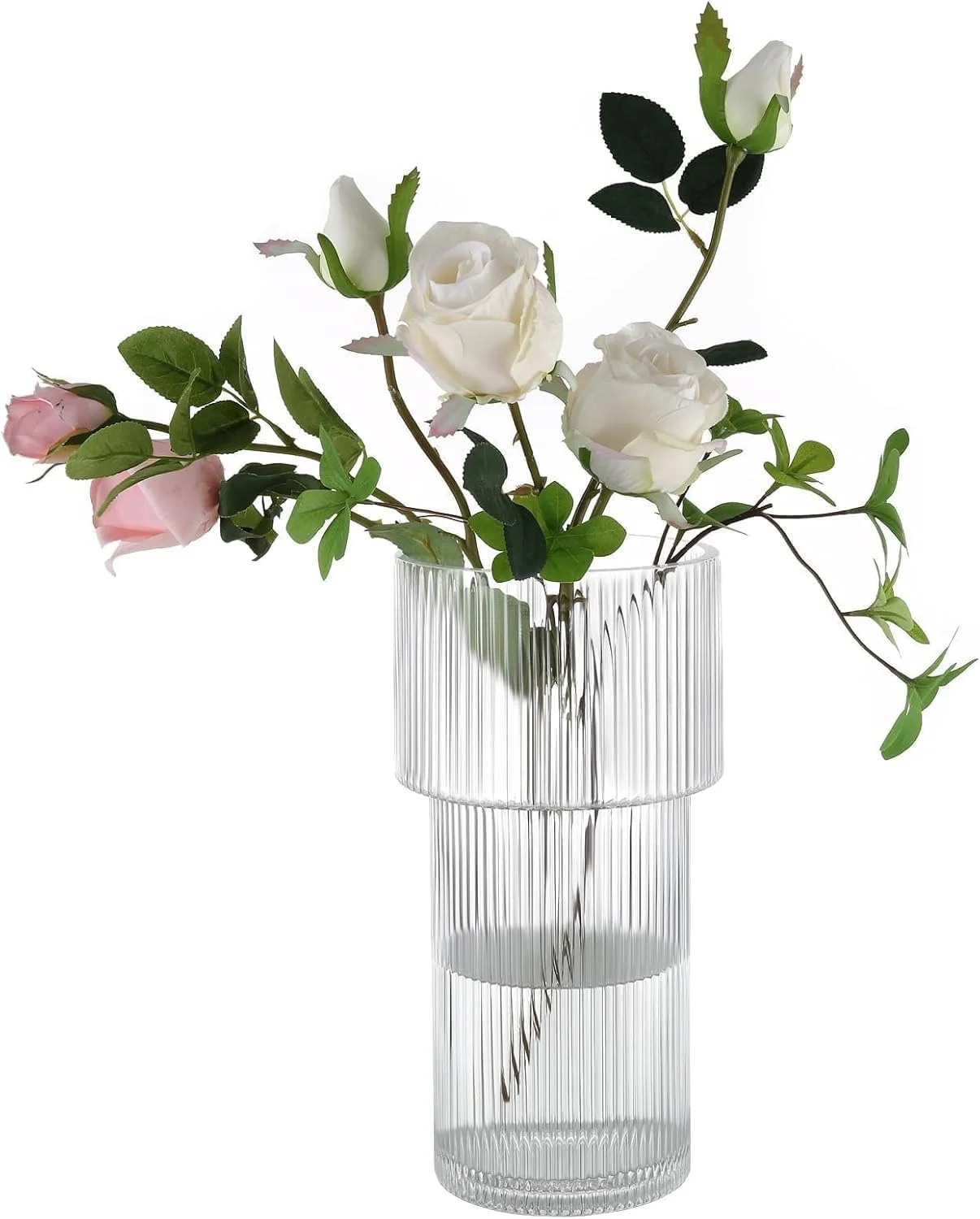 گلدان شیشه ای Jaffiust، گلدان های شیشه ای کوچک برای تزئین گل عروسی، گلدان های گل شیشه ای مینی وینتیج با طراحی رشته ای و اشکال منحصر به فرد مختلف برای دکوراسیون میز گل در خانه