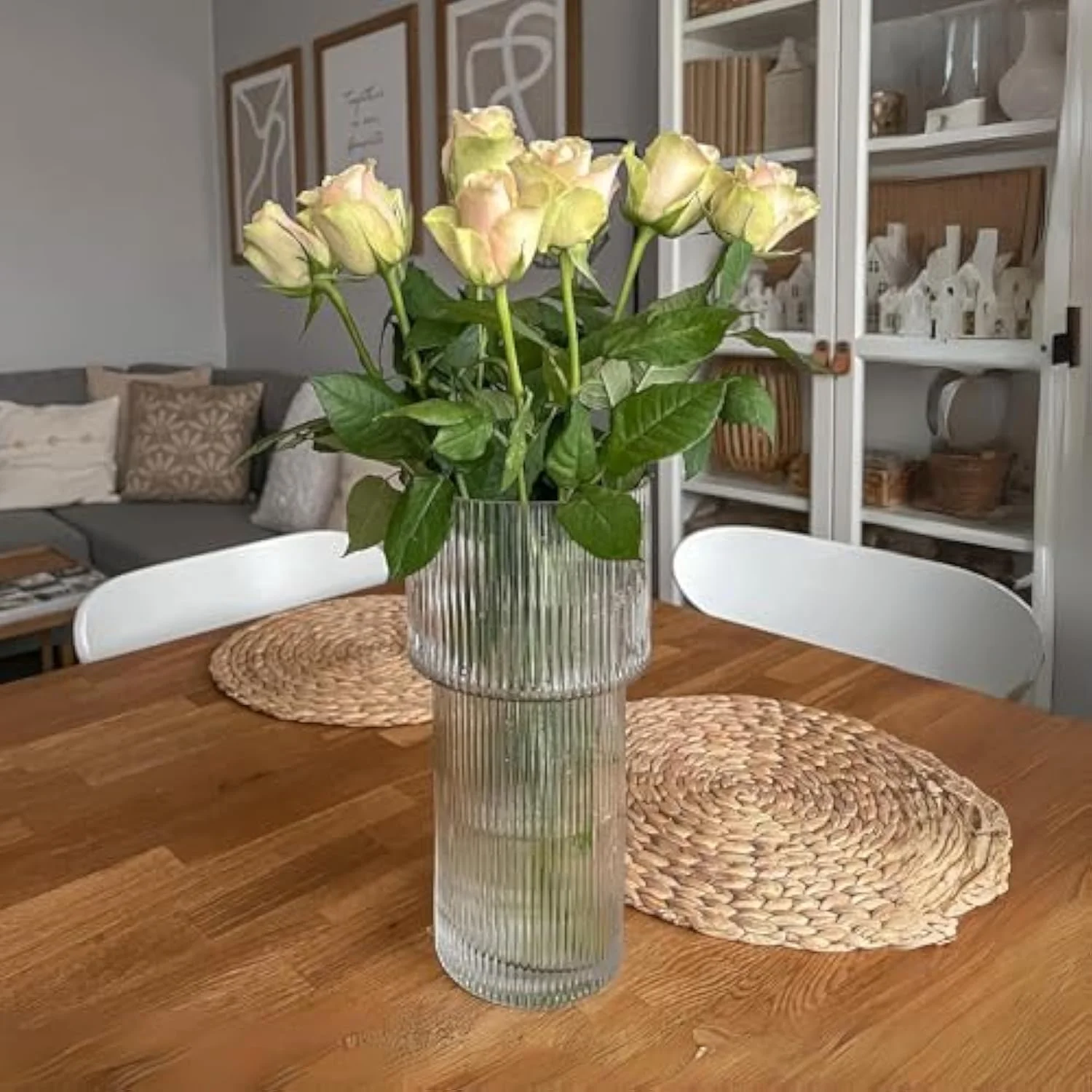 گلدان شیشه ای Jaffiust، گلدان های شیشه ای کوچک برای تزئین گل عروسی، گلدان های گل شیشه ای مینی وینتیج با طراحی رشته ای و اشکال منحصر به فرد مختلف برای دکوراسیون میز گل در خانه