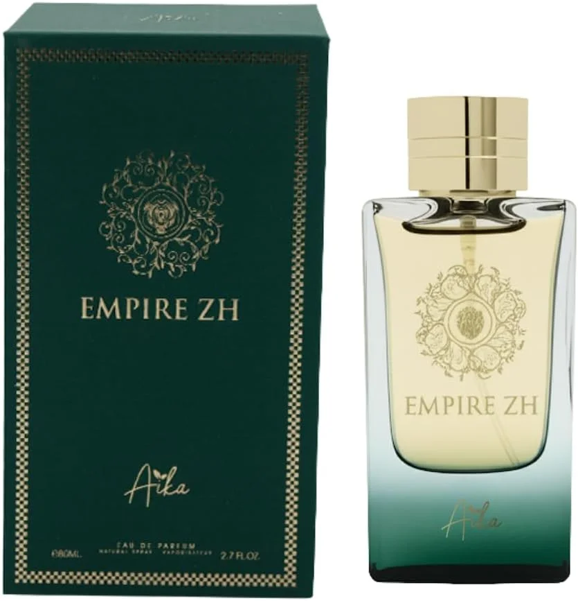 عطر زنانه آیکا Empire ZH حجم 80 میلی لیتر، عطر ماندگار زنانه برای بدن و مو، عطر بدون الکل زنانه با رایحه های چرم، کندر و چوب