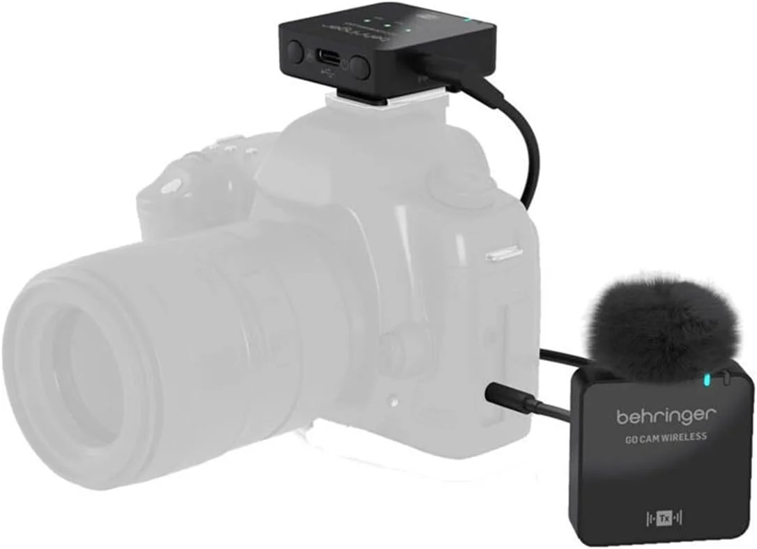 سیستم میکروفون بی سیم دیجیتال گیره ای Behringer GO CAM برای تولیدکنندگان محتوا (GO CAM Wireless) سیستم میکروفون بی سیم دیجیتال گیره ای Behringer GO CAM برای تولیدکنندگان محتوا (GO CAM Wireless)