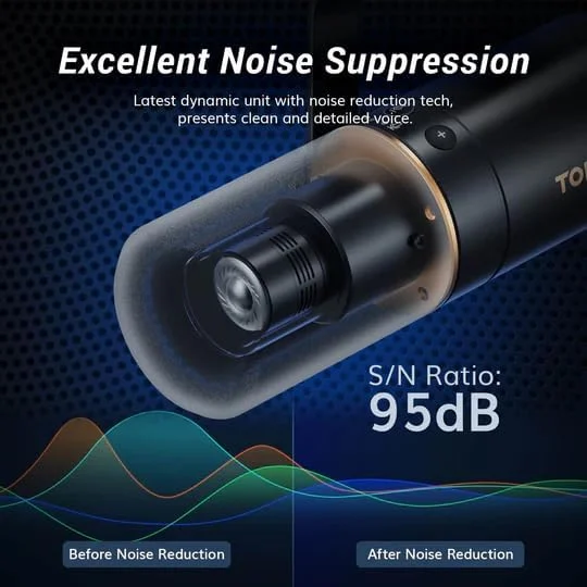 میکروفون دینامیک TONOR، میکروفون USB/XLR برای پادکست، ضبط صدا، پخش زنده و بازی، میکروفون استودیویی کاردیوید XLR برای موسیقی و صداگذاری با قطع صدای سریع، خروجی هدفون، کنترل صدا مدل TD510 میکروفون دینامیک TONOR، میکروفون USB/XLR برای پادکست، ضبط صدا، پخش زنده و بازی، میکروفون استودیویی کاردیوید XLR برای موسیقی و صداگذاری با قطع صدای سریع، خروجی هدفون، کنترل صدا مدل TD510