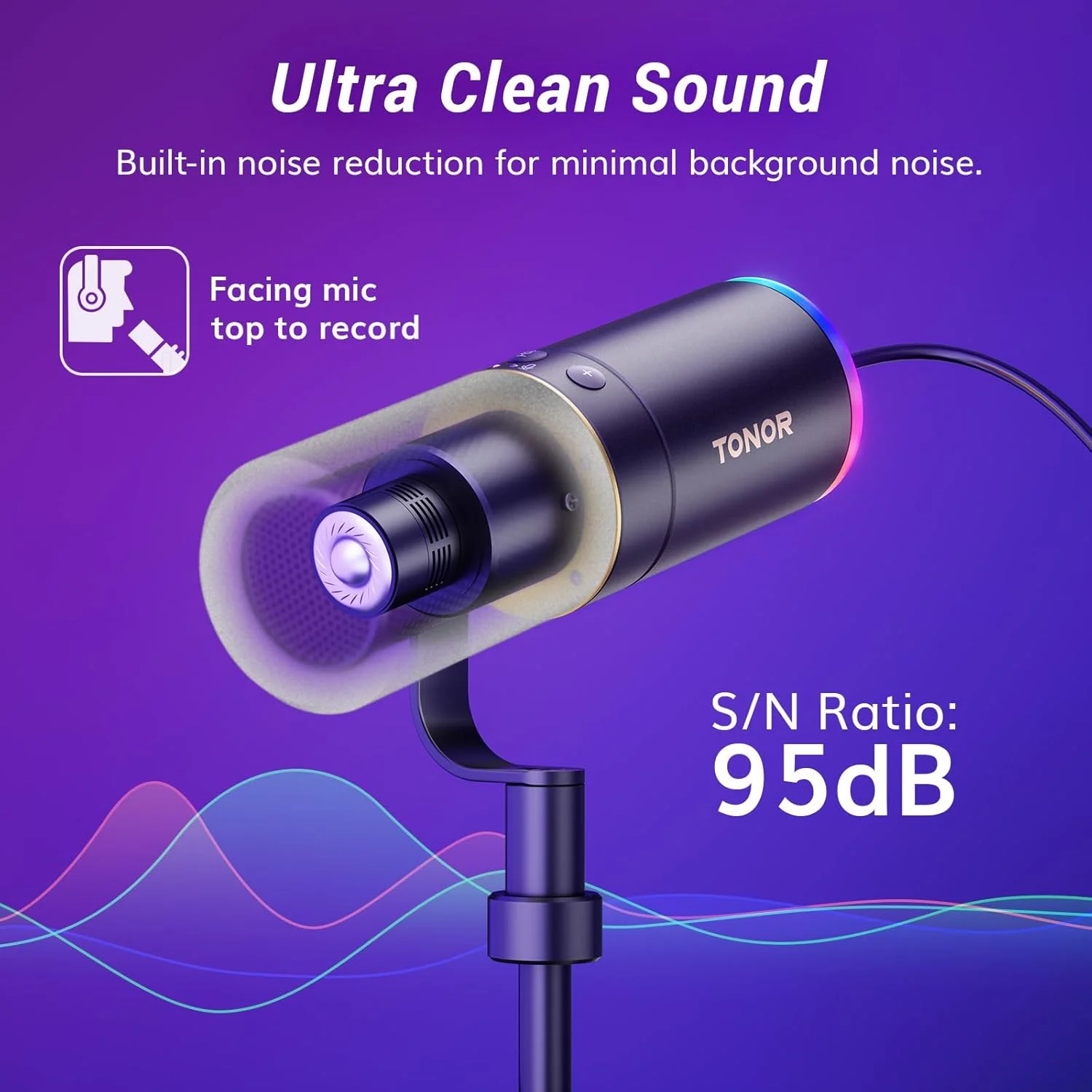 میکروفون گیمینگ TONOR XLR/USB، میکروفون دینامیک برای ضبط پادکست و استریم با نور RGB، دکمه قطع صدا، جک هدفون، مانیتورینگ، پایه رومیزی، میکروفون فلزی وکال برای PC Mac Android PS4/5 مدل TD520S میکروفون گیمینگ TONOR XLR/USB، میکروفون دینامیک برای ضبط پادکست و استریم با نور RGB، دکمه قطع صدا، جک هدفون، مانیتورینگ، پایه رومیزی، میکروفون فلزی وکال برای PC Mac Android PS4/5 مدل TD520S