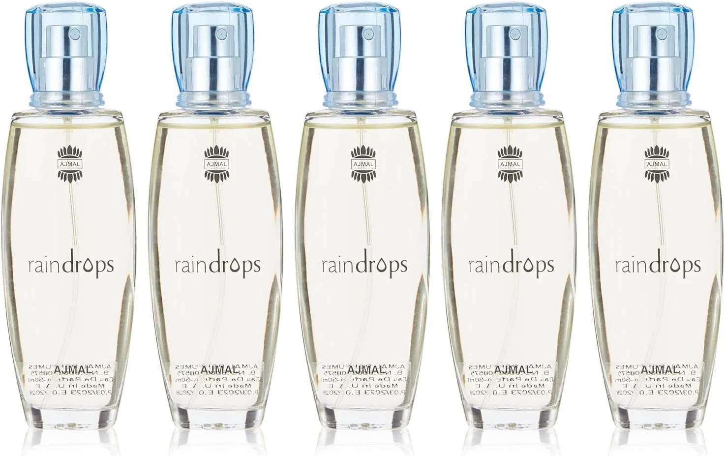 عطر زنانه اجمل Raindrops Eau De Perfume، 5 عدد 50 میلی لیتری (بسته 5 عددی)