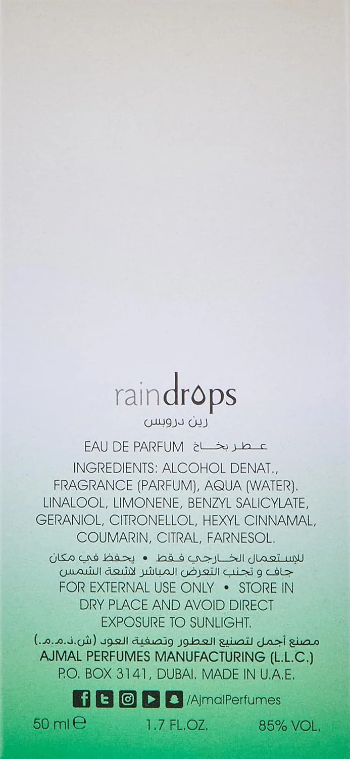 عطر زنانه اجمل Raindrops Eau De Perfume، 5 عدد 50 میلی لیتری (بسته 5 عددی) عطر زنانه اجمل Raindrops Eau De Perfume، 5 عدد 50 میلی لیتری (بسته 5 عددی)