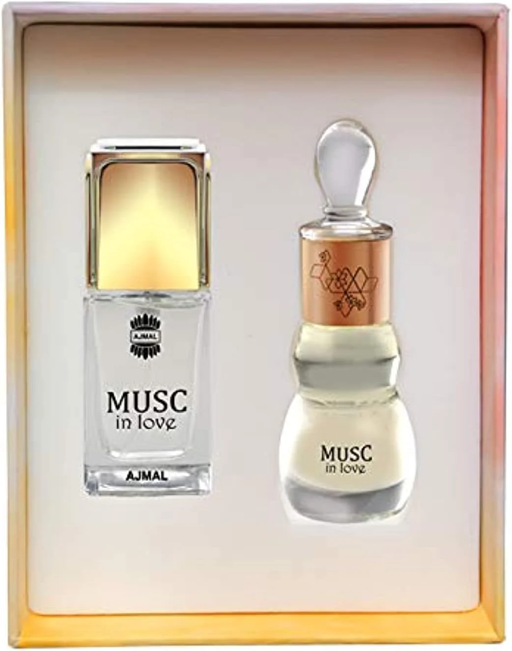 عطر اجمل Musc in love از اجمل پرفیومز - عطر مردانه و زنانه - ادو پرفیوم 14 میلی لیتر و روغن عطر 12 میلی لیتر