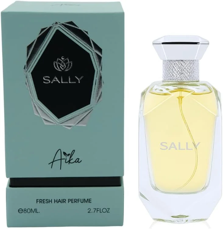 عطر زنانه آیکا Sally با حجم 80 میلی لیتر، عطر ماندگار برای بدن و مو، عطر بدون الکل با رایحه ترنج، گریپ فروت، زنبق و نعناع هندی، رایحه مرکبات تازه و نت های چوبی ملایم