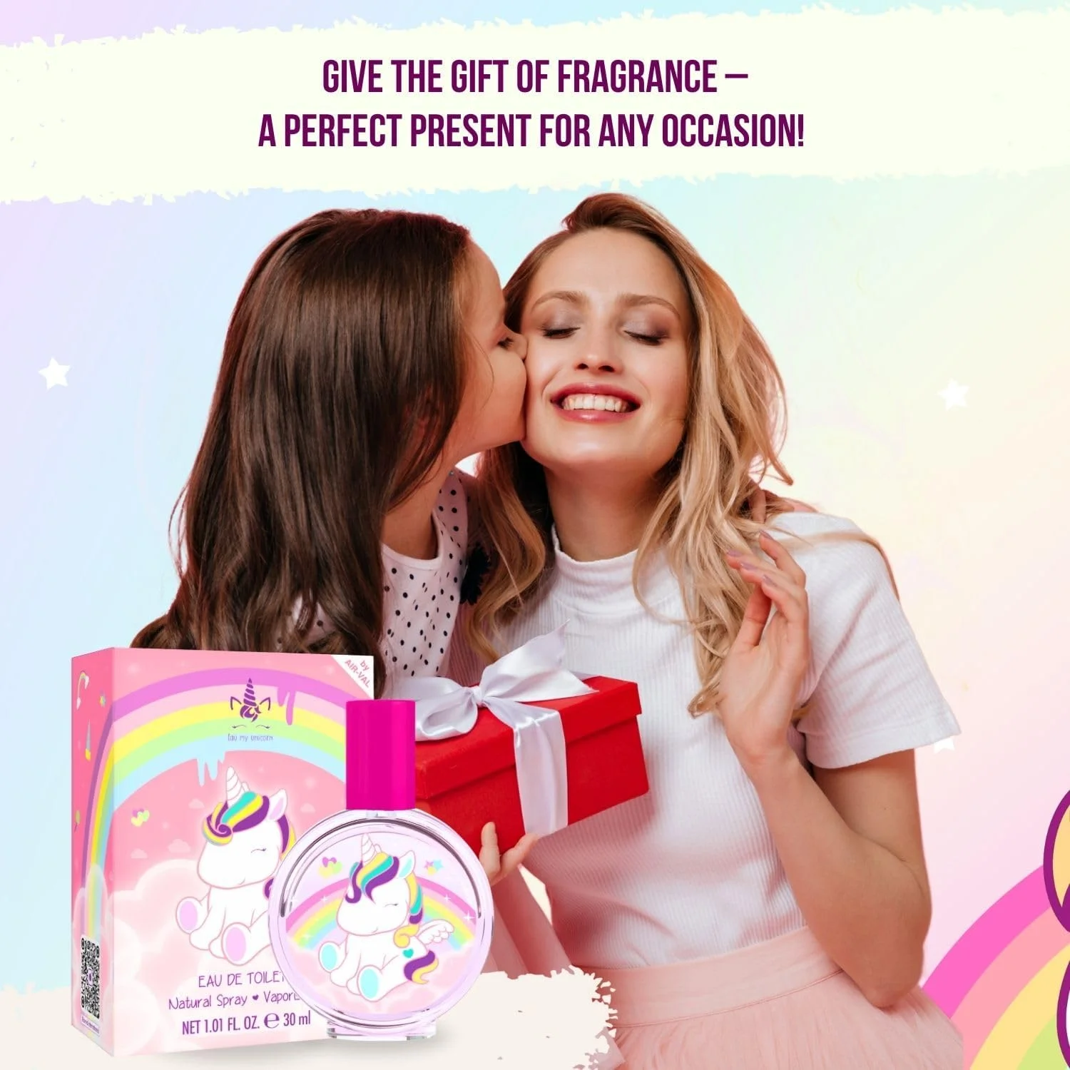 ادکلن کودکانه ایر-وال مدل eau my unicorn، حجم 30 میلی لیتر