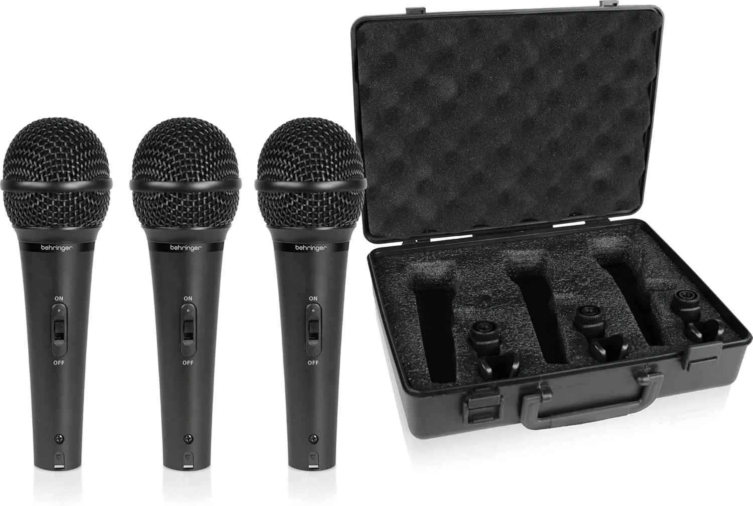 میکروفون داینامیک Behringer Xm1800S Ultravoice (بسته 3 عددی) (رنگ ممکن است کمی از مشکی تا خاکستری تیره متفاوت باشد)