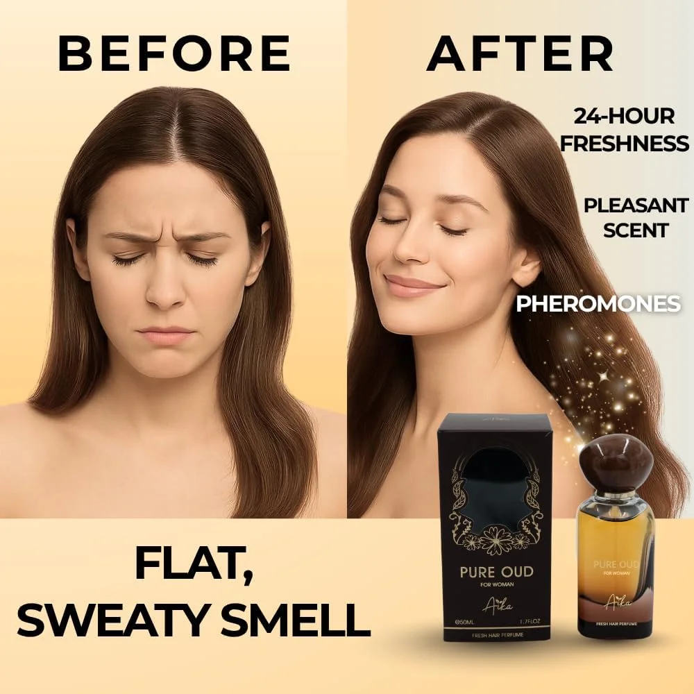 عطر زنانه عود خالص Aika 50ml، عطر ماندگار زنانه برای بدن و مو، عطرهای بدون الکل زنانه با ترکیب شرقی عود، کهربا و بخور عطر زنانه عود خالص Aika 50ml، عطر ماندگار زنانه برای بدن و مو، عطرهای بدون الکل زنانه با ترکیب شرقی عود، کهربا و بخور