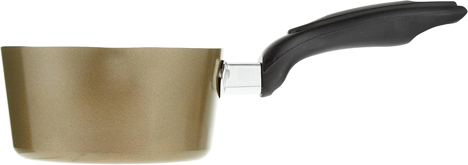 شیرجوش نچسب رویال فورد - 14 سانتی متر / 1 لیتر - دارای دهانه ریختن و دسته ارگونومیک - قابلمه شیر - ایده آل به عنوان قهوه جوش، چای ساز، شیر جوش و یک قابلمه کوچک